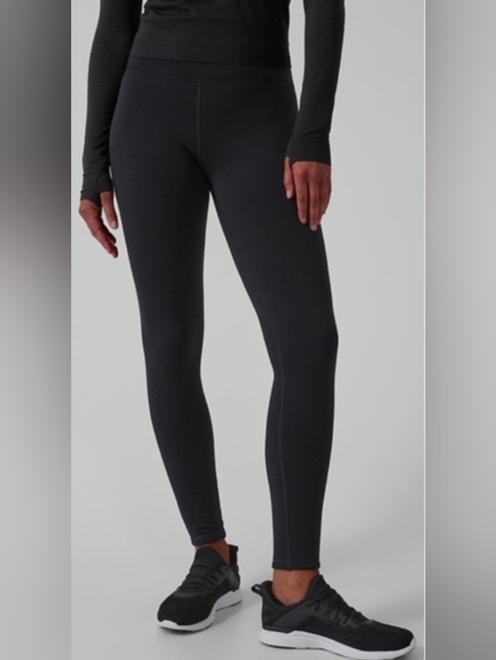 Women’s Athleta Altitude Tight XSP Black High Rise Fleece Lined